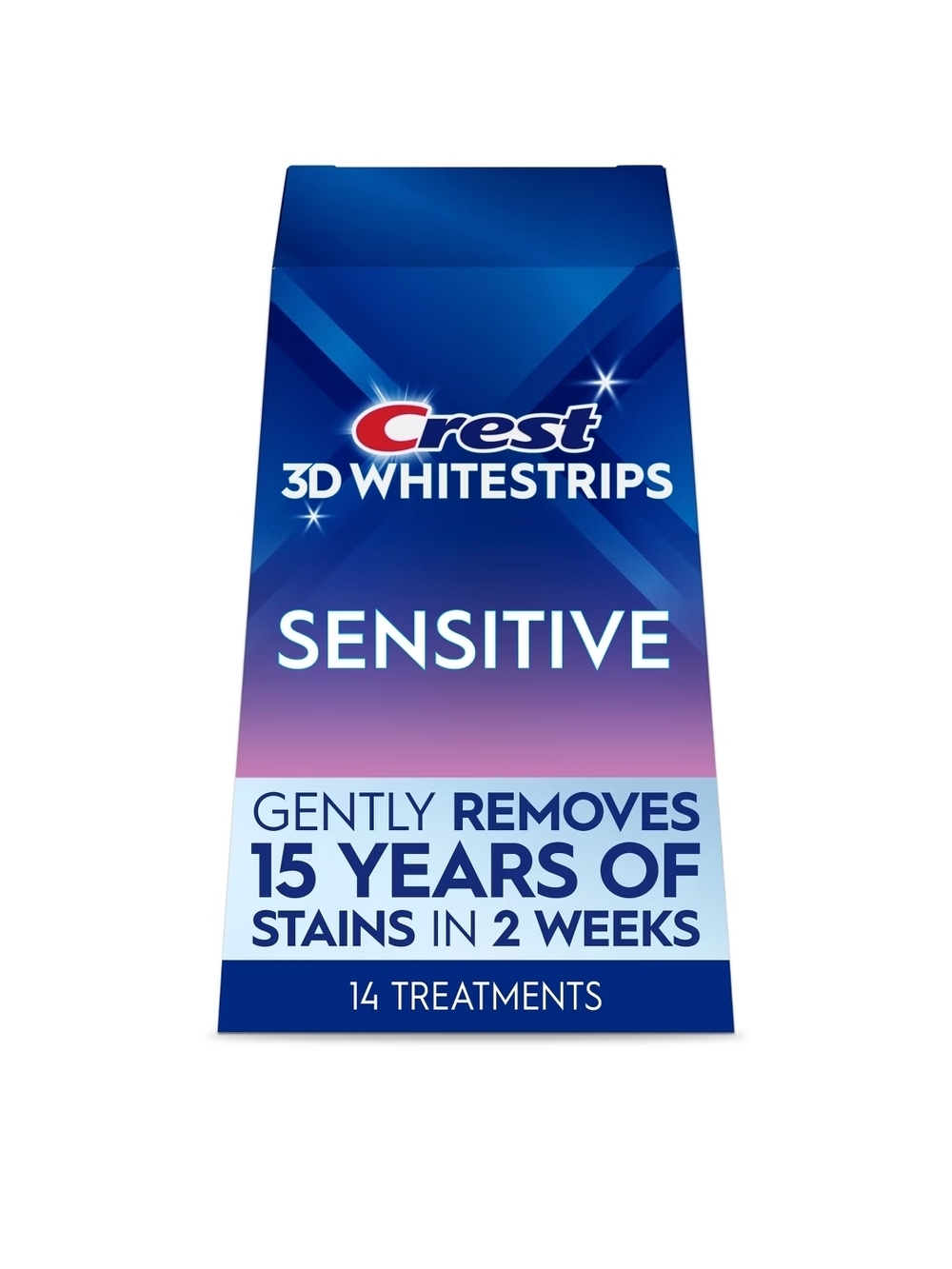 Crest 3D Whitestrips Sensitive Teeth Whitening Strips - Blue/Purple